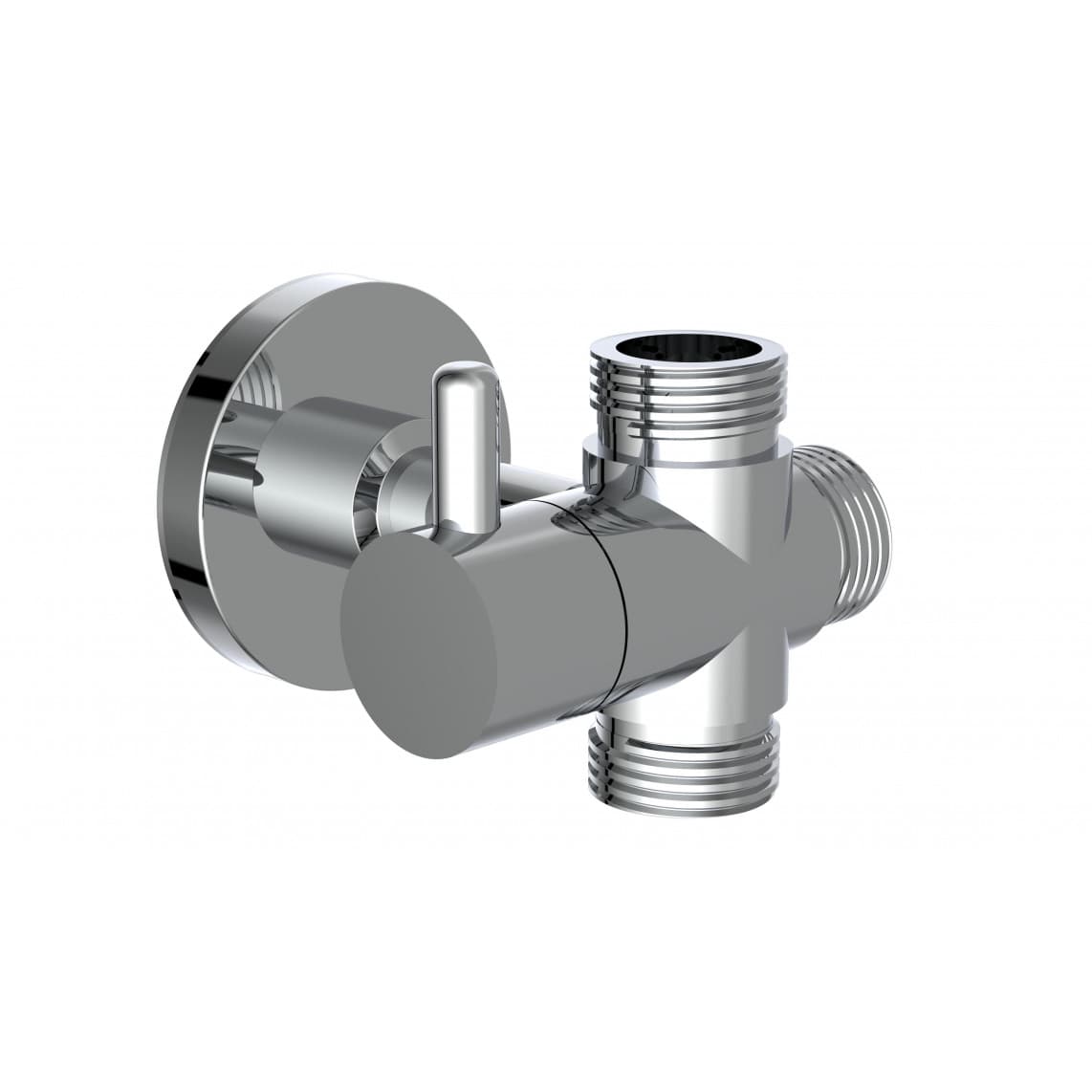01846 Bouton rotatif, chromé, avec support mural, par ex. pour 60075