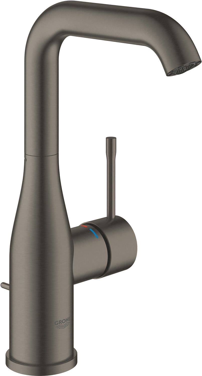 MITIGEUR LAVABO ESSENCE L-SIZE FG BEC MOBILE VIDAGE AUTOMATIQUE ECOJOY BRUSHED HARD GRAPHITE