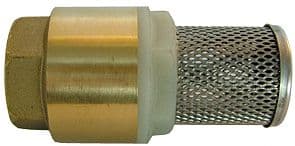 CLAPET DE PIED LAITON AVEC PANIER INOX 2"