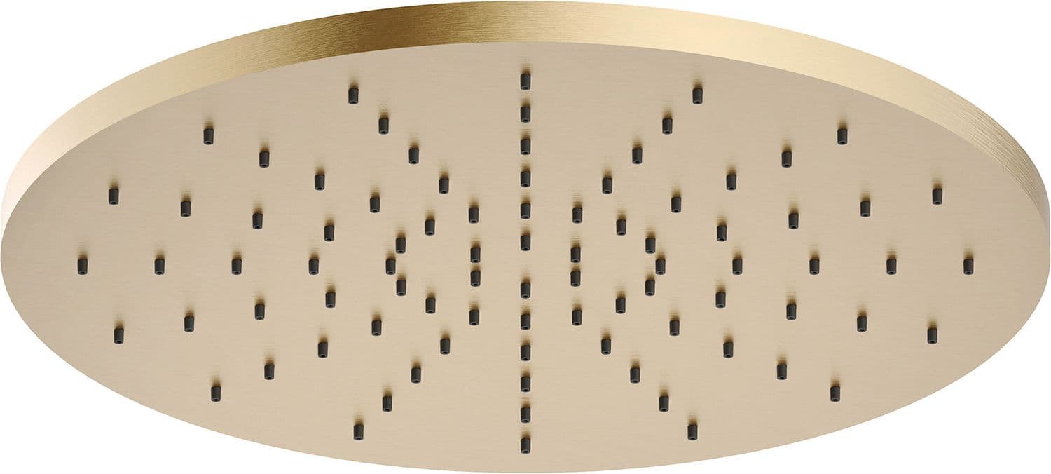 DOUCHE DE TETE UNIVERSEL NOBILI 300MM SANS BRAS METAL MIELE BROSSÉ