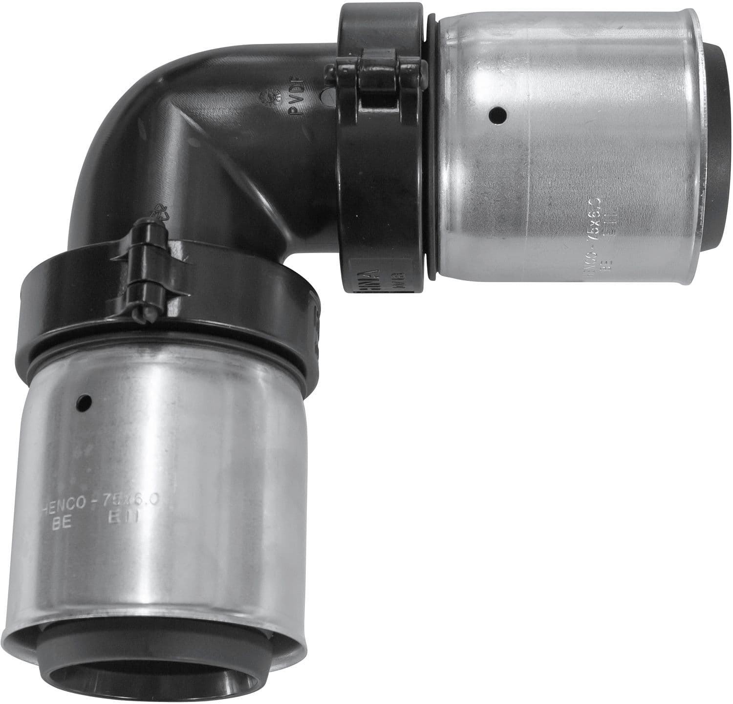 COUDE A SERTIR SYNTHETIQUE HENCO 90° 75-75MM