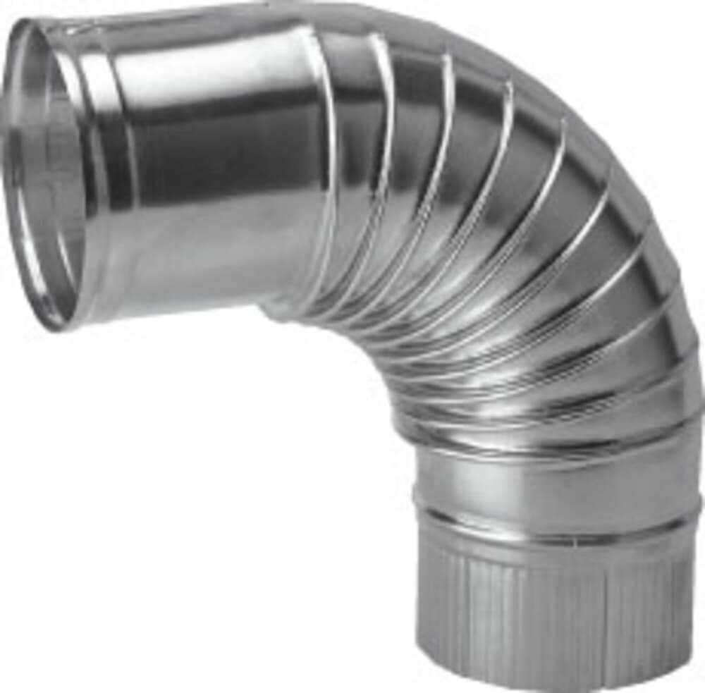 Muelink & Grol coude plissé avec couture 90° D180 aluminium