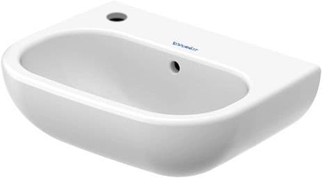 LAVE-MAINS D-CODE DURAVIT 36X27CM TROU GAUCHE BLANC