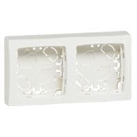 Oteo cadre saillie pour 2 mécanismes dimensions 138 x 72mm
