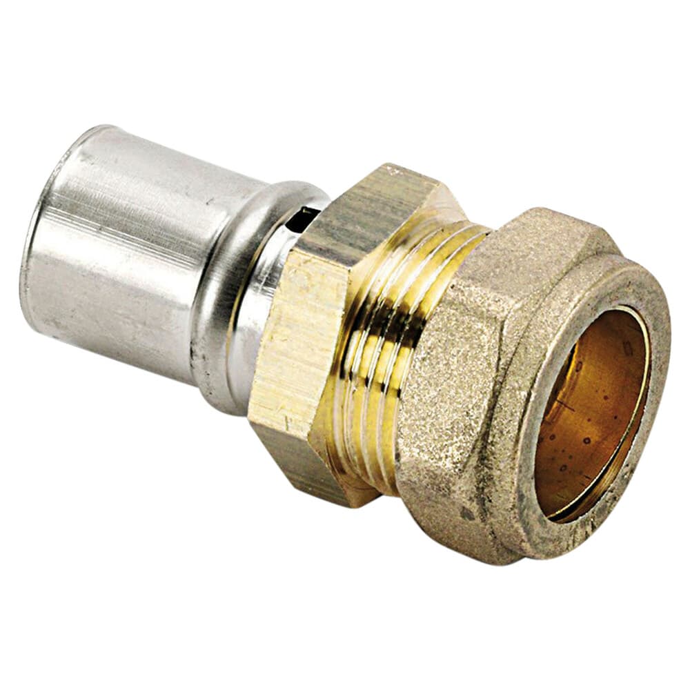 SYSTEMPEX raccord droit tube alu raccord à sertir bicône 16-16