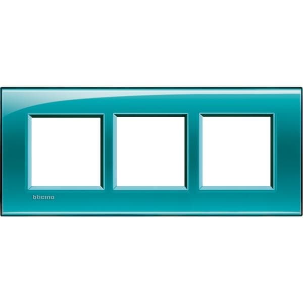 LivingLight - plaque rectangulaire 3 x 2 modules 57mm vert