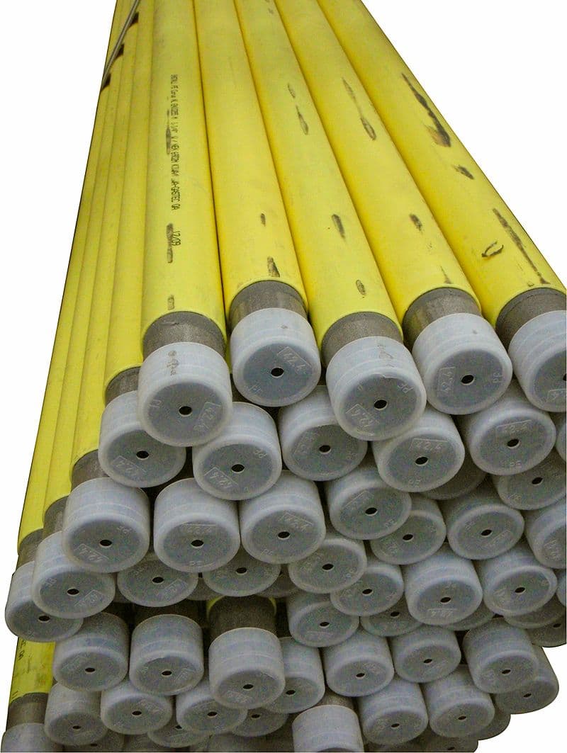 TUBE P.GAZ ACIER ISOFORTE EN10255H PE JAUNE POUR FILLET 1/2"-DN15 21,3MM-3,2MM LONGUEUR 6M