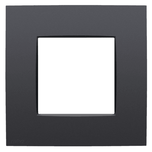 Plaque de recouvrement simple, couleur Niko Intense anthracite coated
