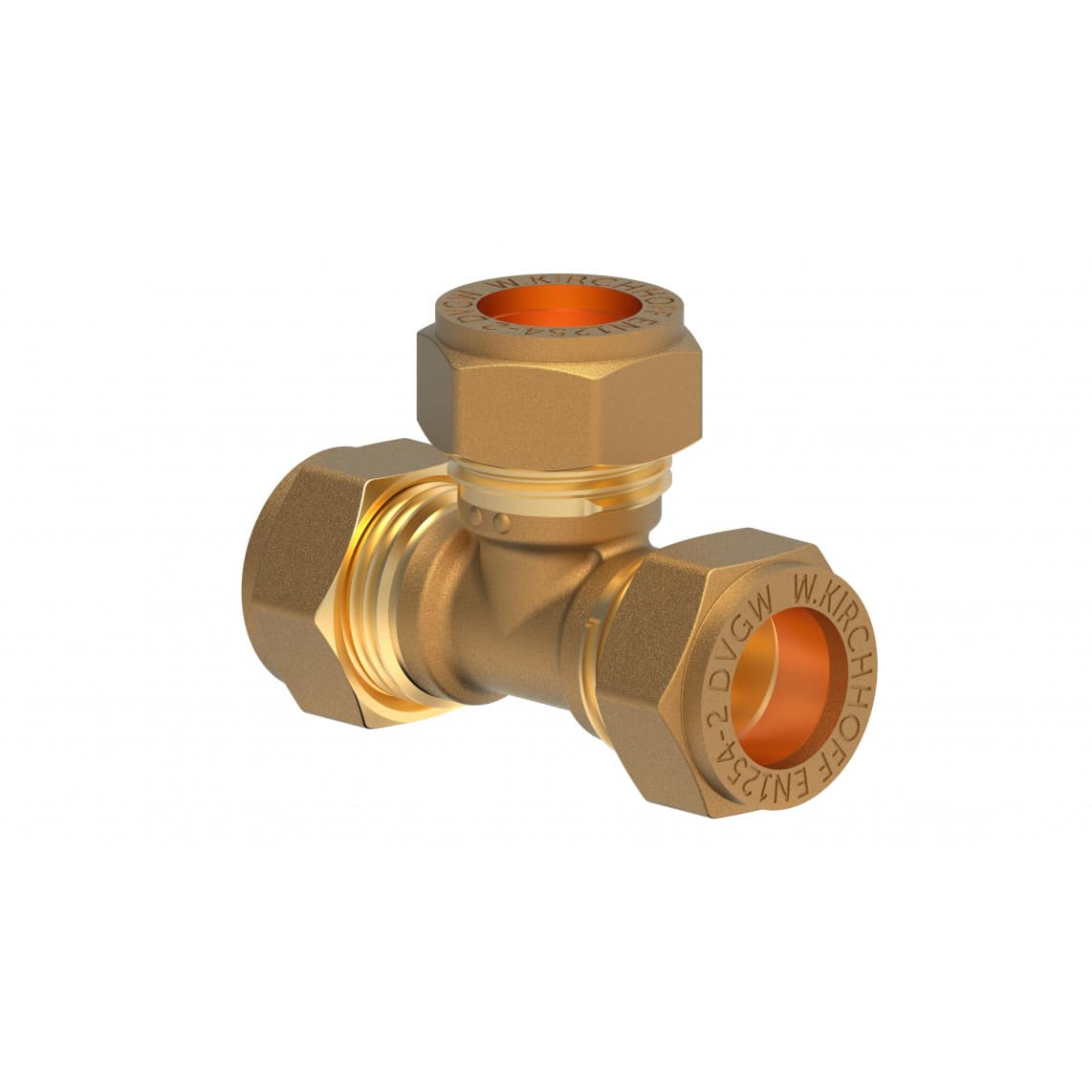 989453417 LT pièce en T, vierge, 22 mm, raccord à serrer pour tube en cuivre