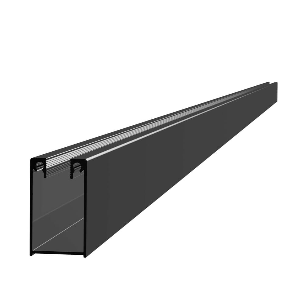 Van Marcke Walk-in profil mural 2000mm pour verre 8mm noir