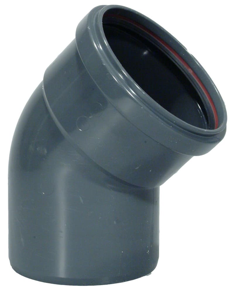 Kabelwerk Eupen Eucarigid-REGRB SN4 accessoires égout PVC coude 45° D110 mm gris