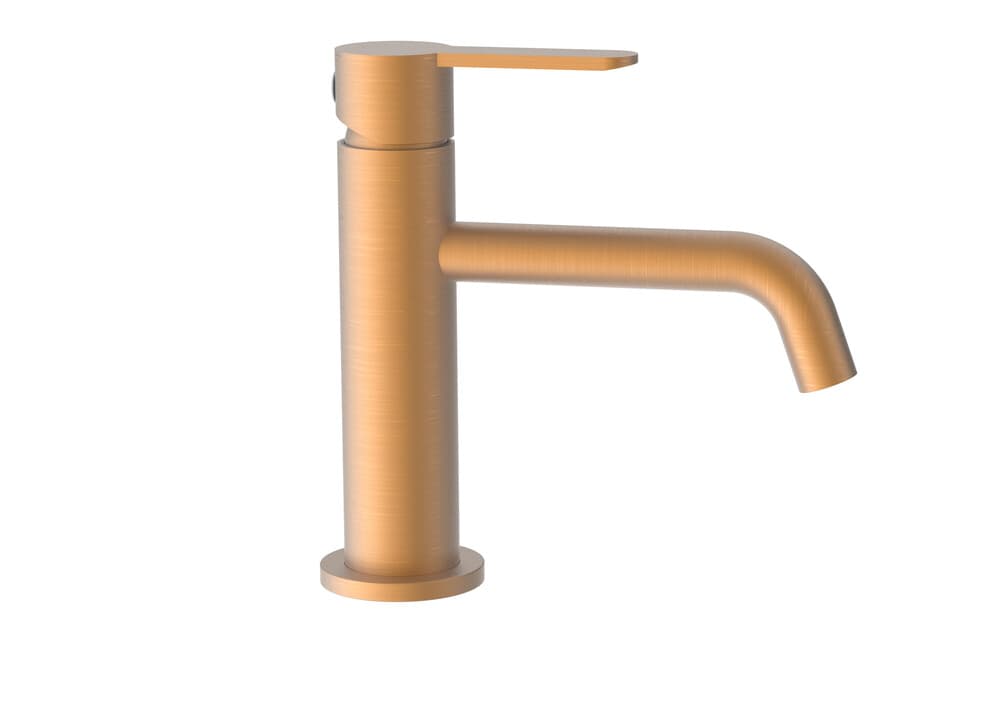 GO Van Marcke Verona mitigeur lavabo avec click-clack or rose brossé