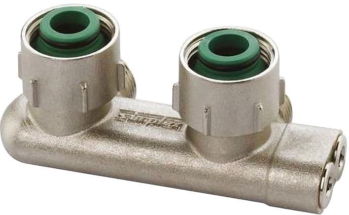 BLOC H INVERSE 2TUBE SIMPLEX EQUERRE 3/4" EK