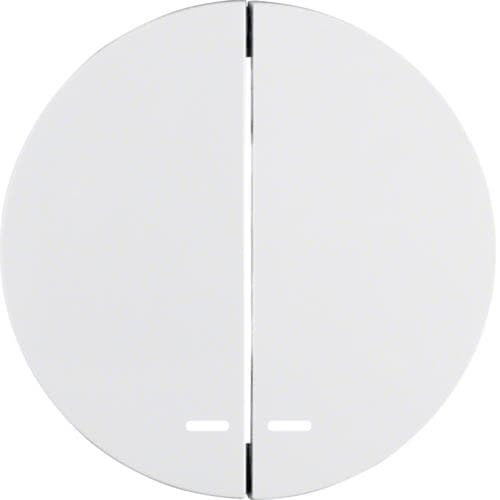 Touche avec voyant transparent Berker R.1 / R.3 Blanc polaire, brillant