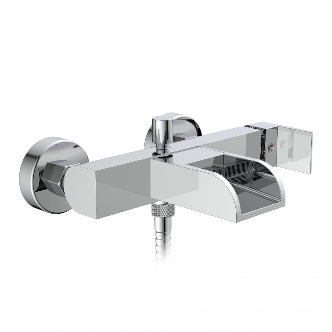 36130 IDROVIA Mitigeur bain/douche, avec bec cascade, chromé