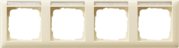 Cadre de finition Gira standard 55 avec zone d'inscription Blanc crème brillant