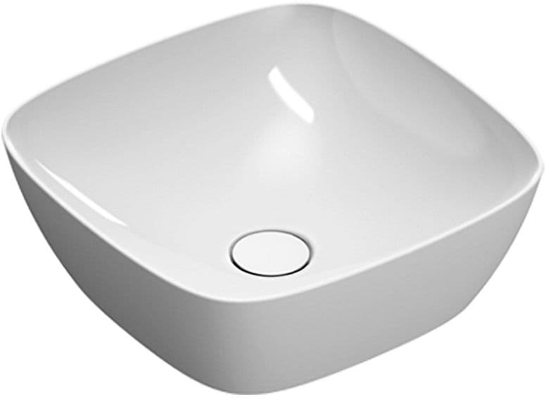 VASQUE A POSER ALVEA CATALANO CATAGLAZE+ 40X40CM BLANC