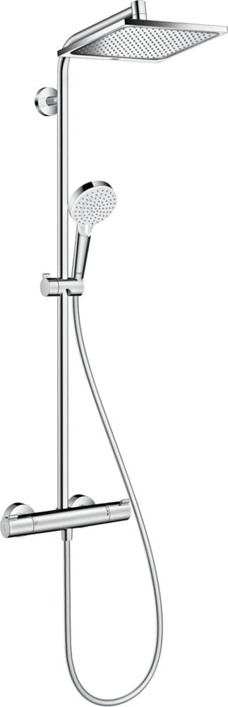 Hansgrohe Crometta E Showerpipe 240 1jet EcoSmart mitigeur themostatique chrome