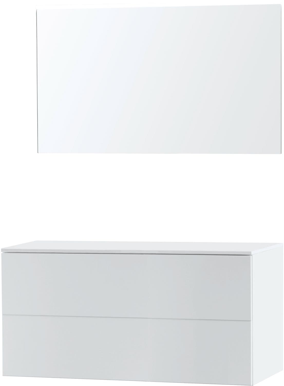 MEUBLE PURO DUO BLANC 120 SOLID A POSER MIROIR