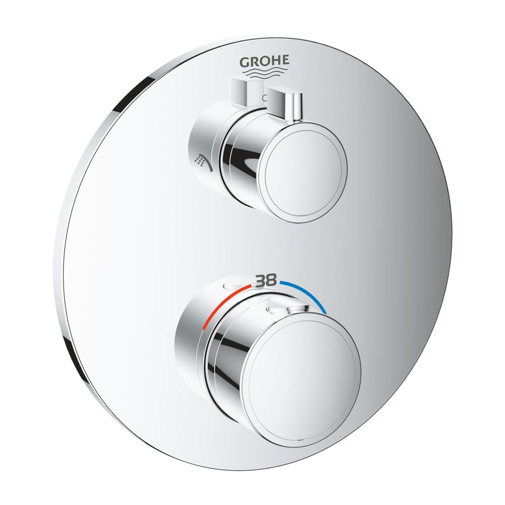 Grohe Grohtherm set de finition mitigeur de douche 2 sorties rond