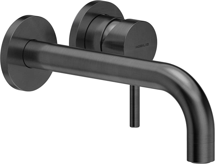SET DE FINITION MITIGEUR LAVABO LIVE NOBILI 200MM GRAPHITE BROSSÉ