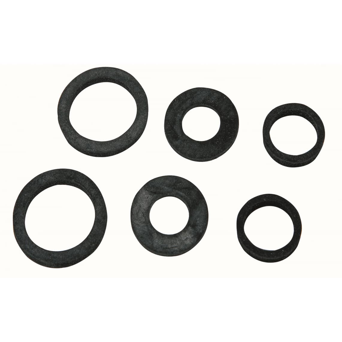 98696890 Assortiment de joints pour raccords de tuyaux, Caoutchouc, pour 1/2" 3/4" 1" (3x2)