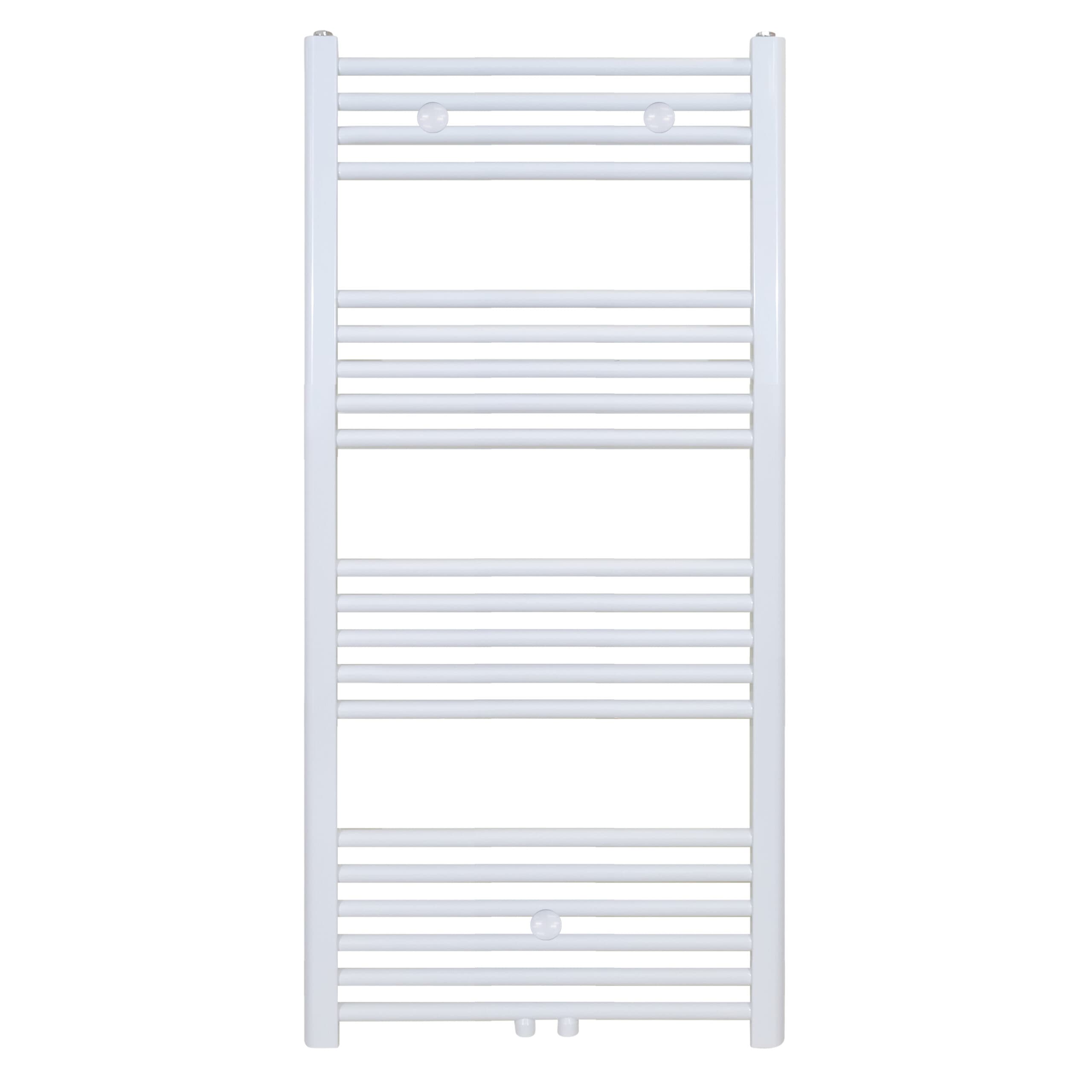 BELRAD SÈCHE-SERVIETTES - RACCORDEMENT GAUCHE-DROITE/CENTRAL - 458 WATT - 1200X400CM - BLANC BRILLANT