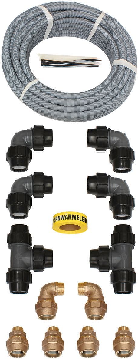 KIT DE CONNEXION POUR PAC VWL S 14/17KW 50MM (DN40) VAILLANT (DE 10M A MAX.30M ALLER)