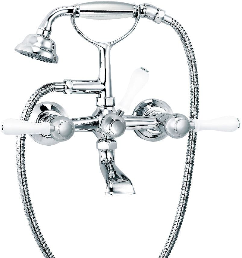 MELANGEUR DE BAIN + DOUCHE A MAIN FLAMANT BUTLER RVB NICKEL