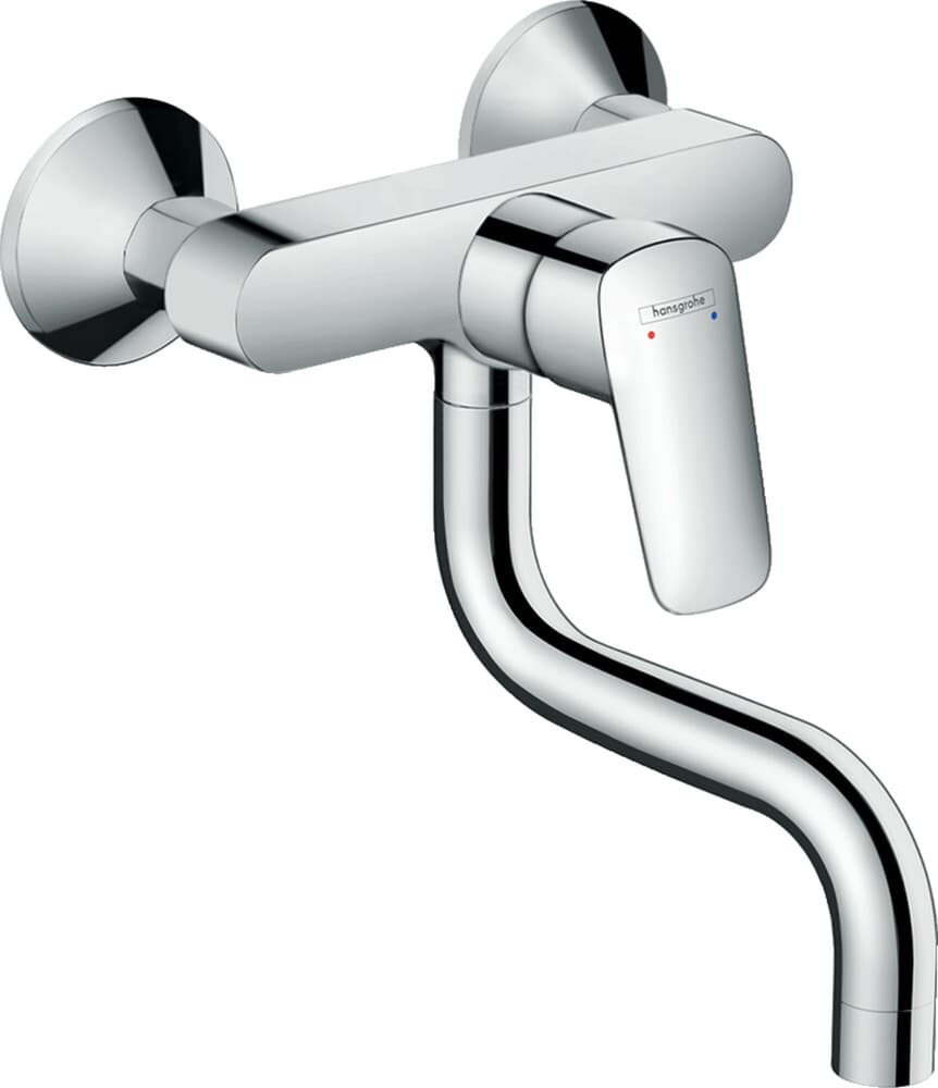 Hansgrohe Logis M31 mitigeur évier monocommande mural 1-Jet chrome