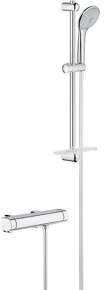 THERMOSTAT DOUCHE 2000+SET DE DOUCHE EUPHORIA 110 60CM FG CHROME