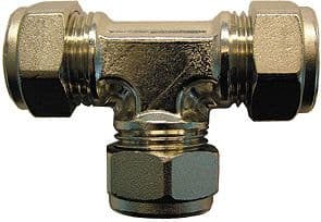 BICONE T 15MM CHROME