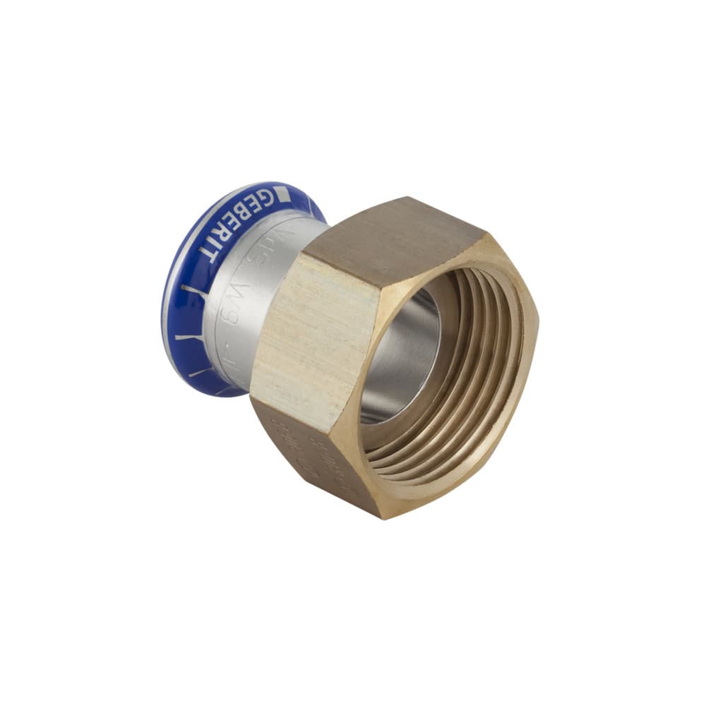Geberit Mapress inox-eau raccord de transition avec écrou libre15-3/4"F