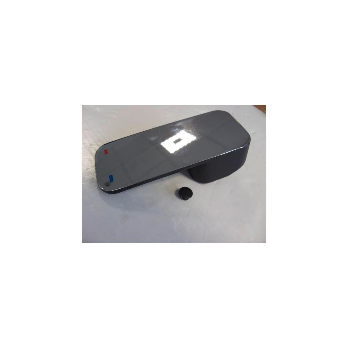 01791 Poignée, noir mat/chrome, par ex. pour 43106