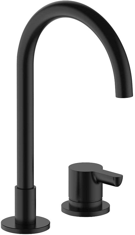 2 TROUS MITIGEUR LAVABO ICONA CLASSIC FANTINI SANS VIDAGE SAILLE 160MM NOIR MAT