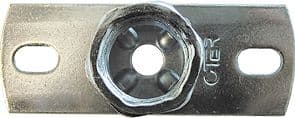 GALVA MUURPLAAT VOOR DRAADSTANG 4/4"