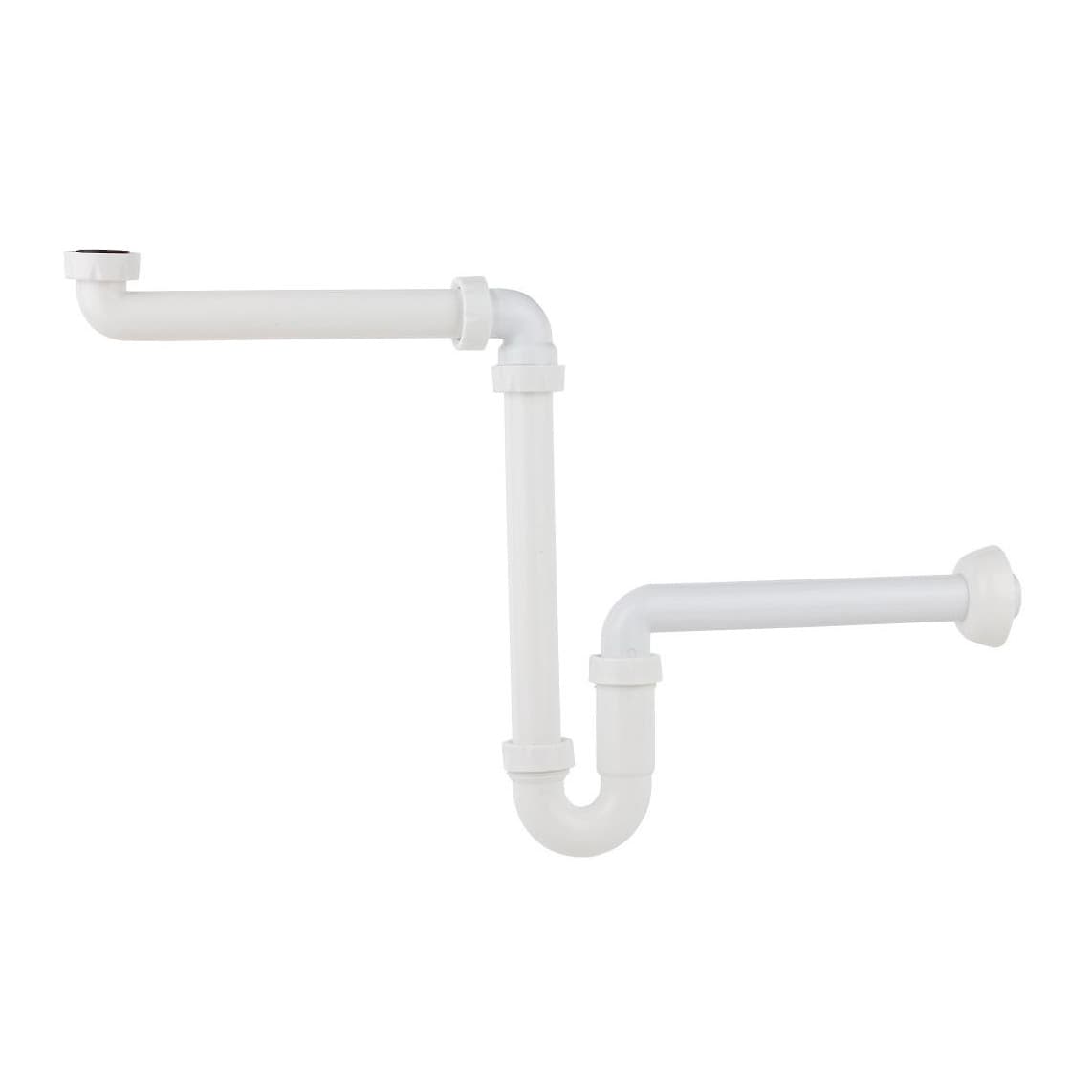 98833518 PP siphon gain de place, 1 1/4" x 32 mm, pour lavabo