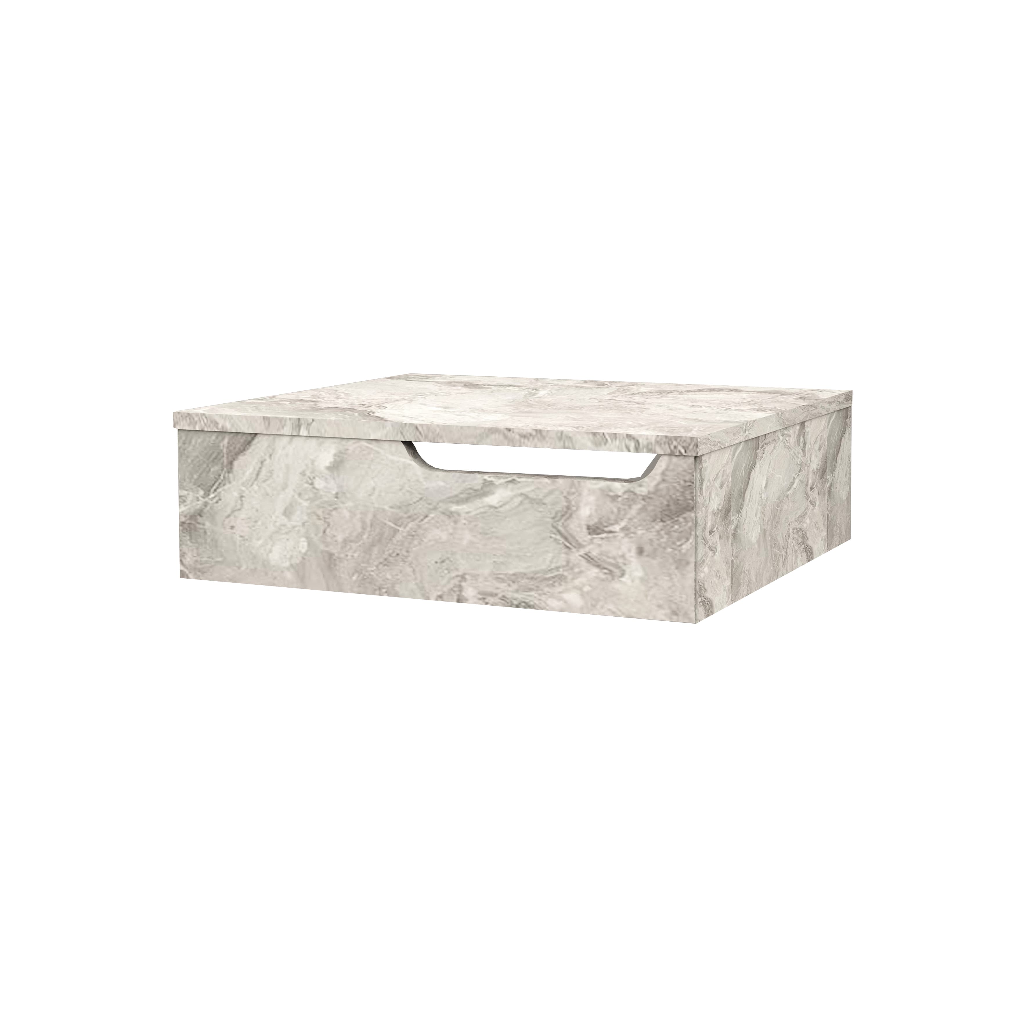 FELIX MEUBLE SOUS-PLAN AVEC PORTE-SERVIETTE (60CM) - MARBRE GRIS