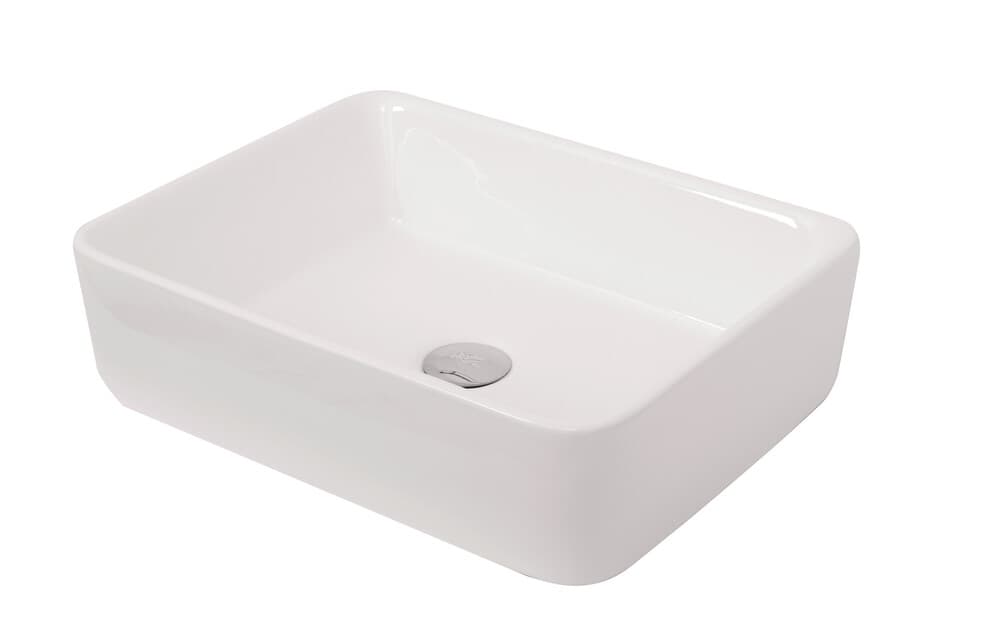 Van Marcke Delpar lavabo à poser rectangulaire blanc