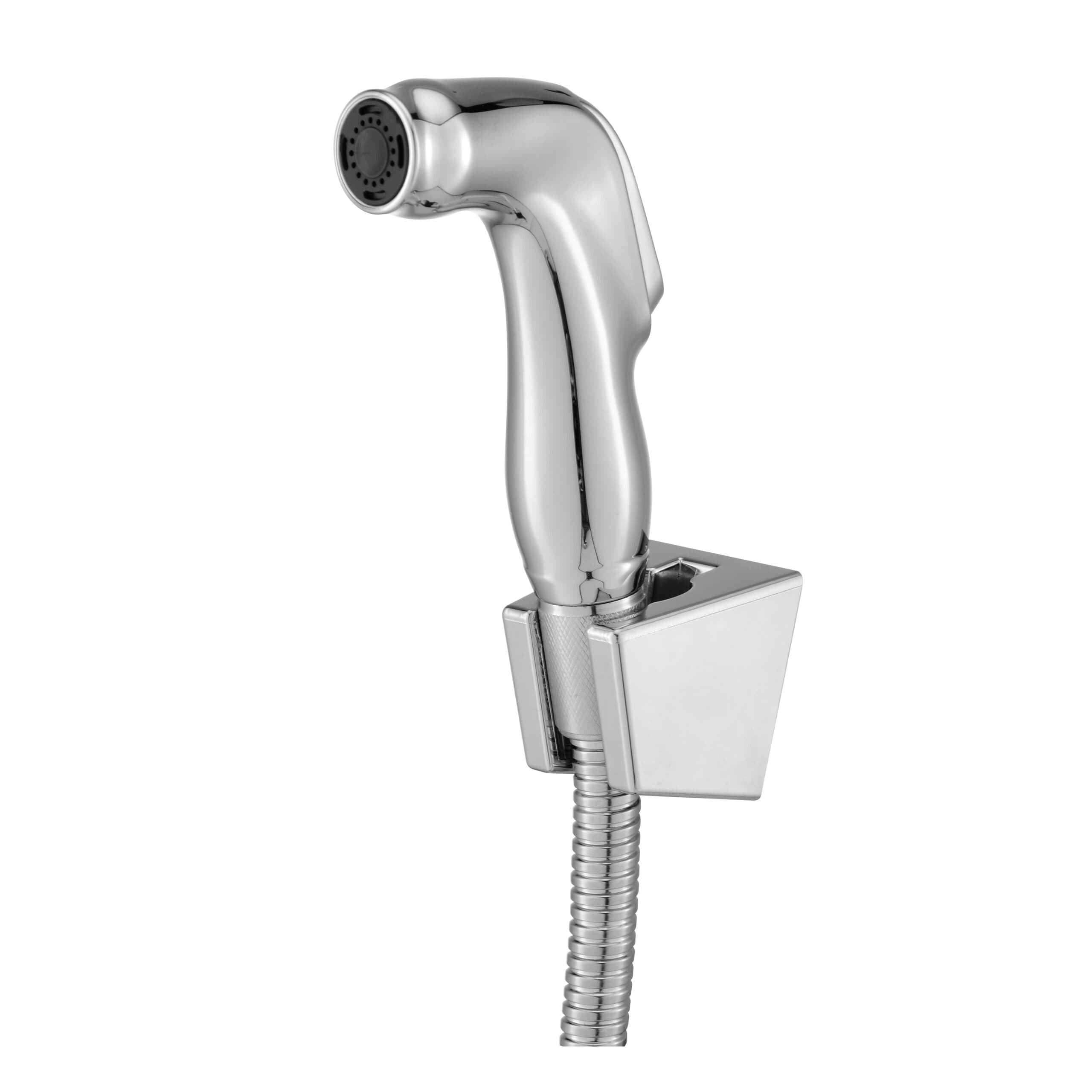 ALONI DOUCHETTE BIDET – ABS – AVEC SUPPORT - AVEC FLEXIBLE DE DOUCHE EN MÉTAL – CHROME