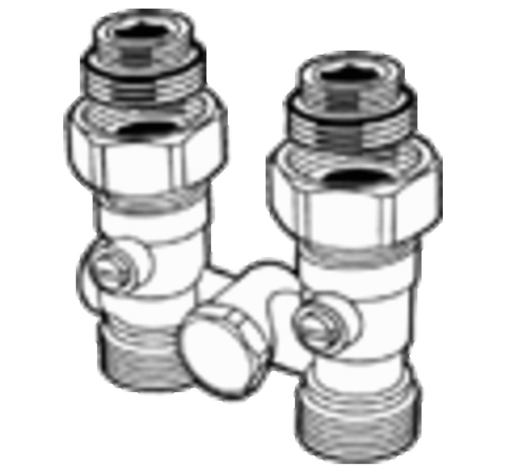 Comap bloc-H monotube droit sol 3/4" Eurocône nipples côté tube M22