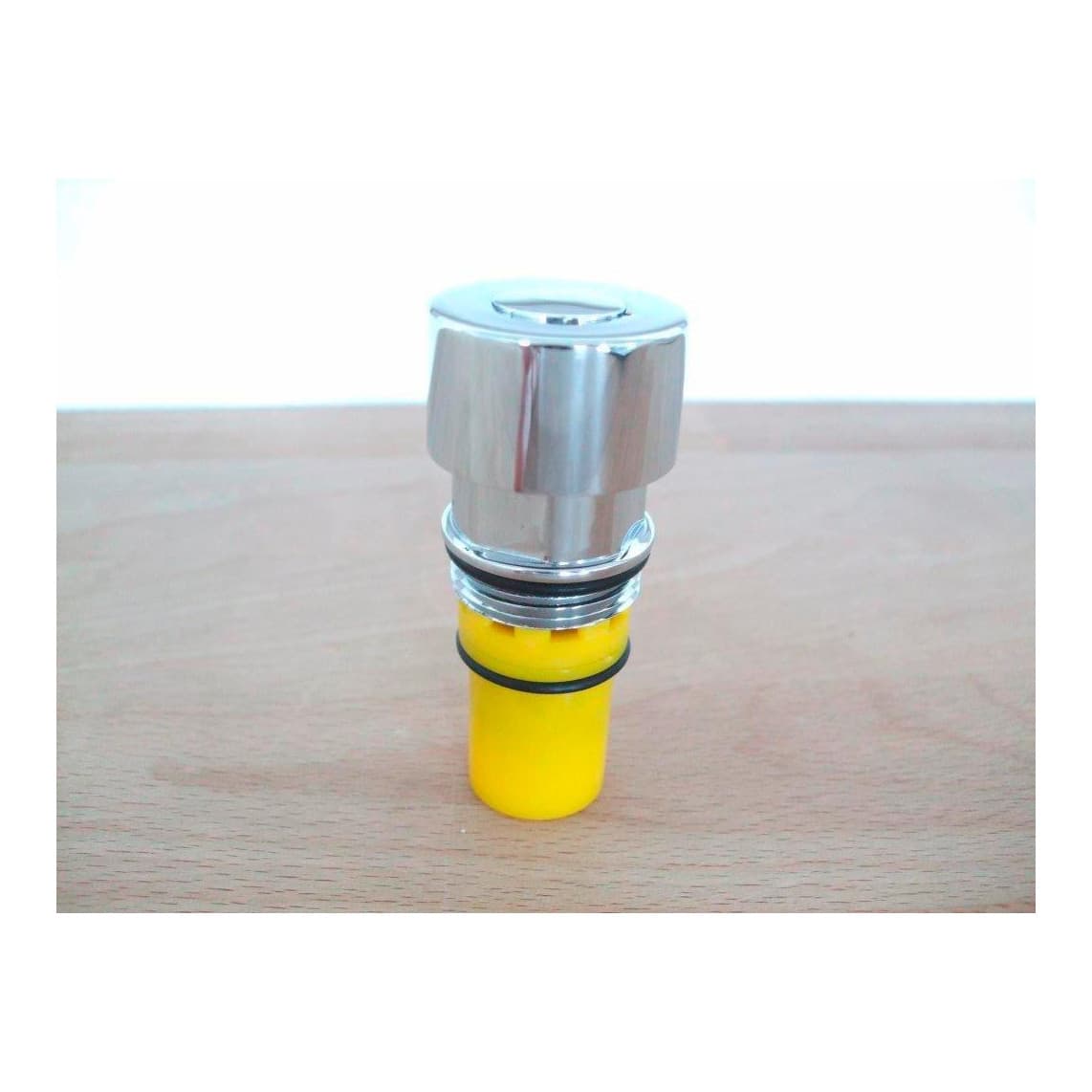 01088 Partie supérieure de vanne à fermeture automatique avec bouton-poussoir, chromée, par ex. pour 46951/2