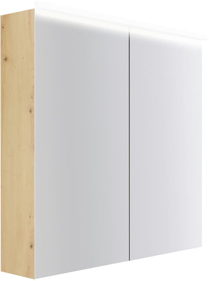 ARMOIRE TOILETTE COFFEE 2 PORTES 800MM 4250K CHENE DECOR URBAN