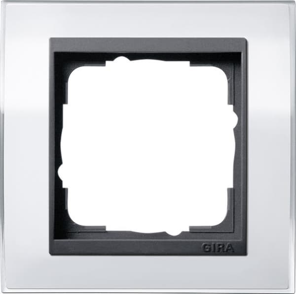 Cadres de finition Gira Event Clear Blanc avec cadre intermédiaire Anthracite Blanc avec cadre