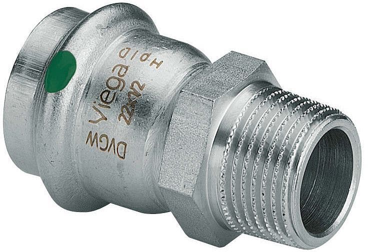 RACCORD 3/4"M-22MM SANPRESS INOX VIEGA