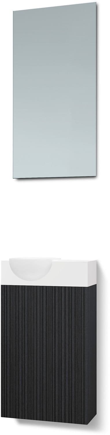 LAVE-MAINS FOREST QUO GAUCHE / 1 PORT/MIROIR CHENE NOIR