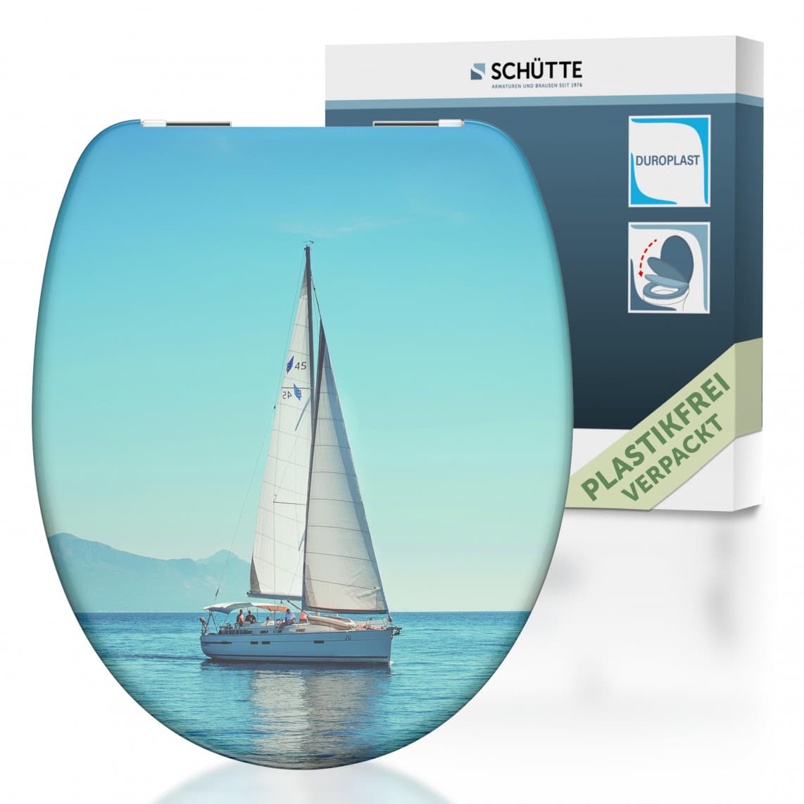 82148 abattant WC en Duroplast SAILING, avec frein de chute