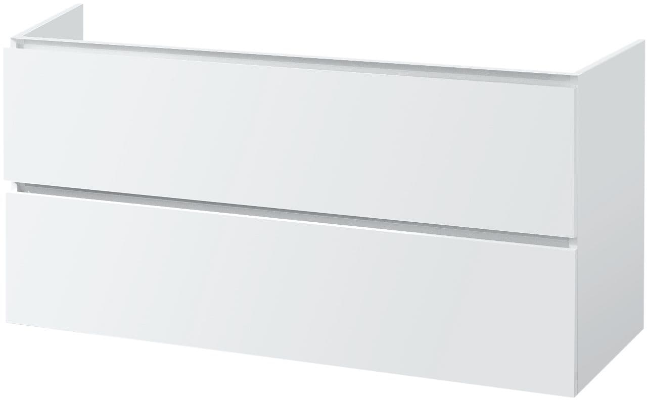 SOUS MEUBLE 2 TIROIRS ICE 120CM BLANC