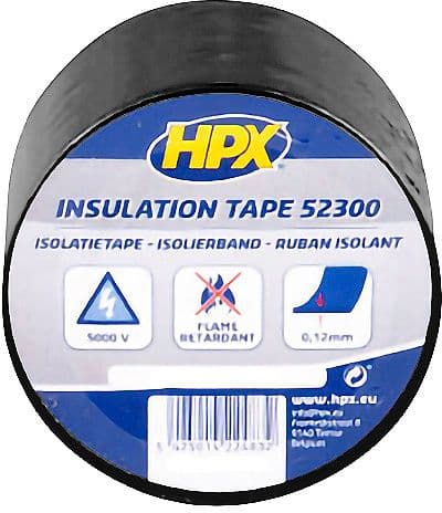 RUBAN D'ISOLATION PVC 5CM 20M NOIR
