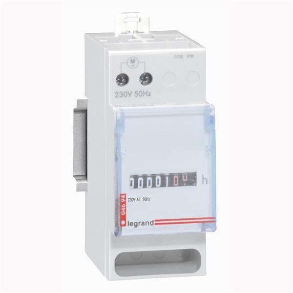 Compteur horaire 230V - 50Hz affichage numérique - 2 modules